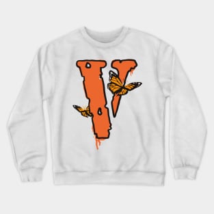 Orange vlone crewneck top